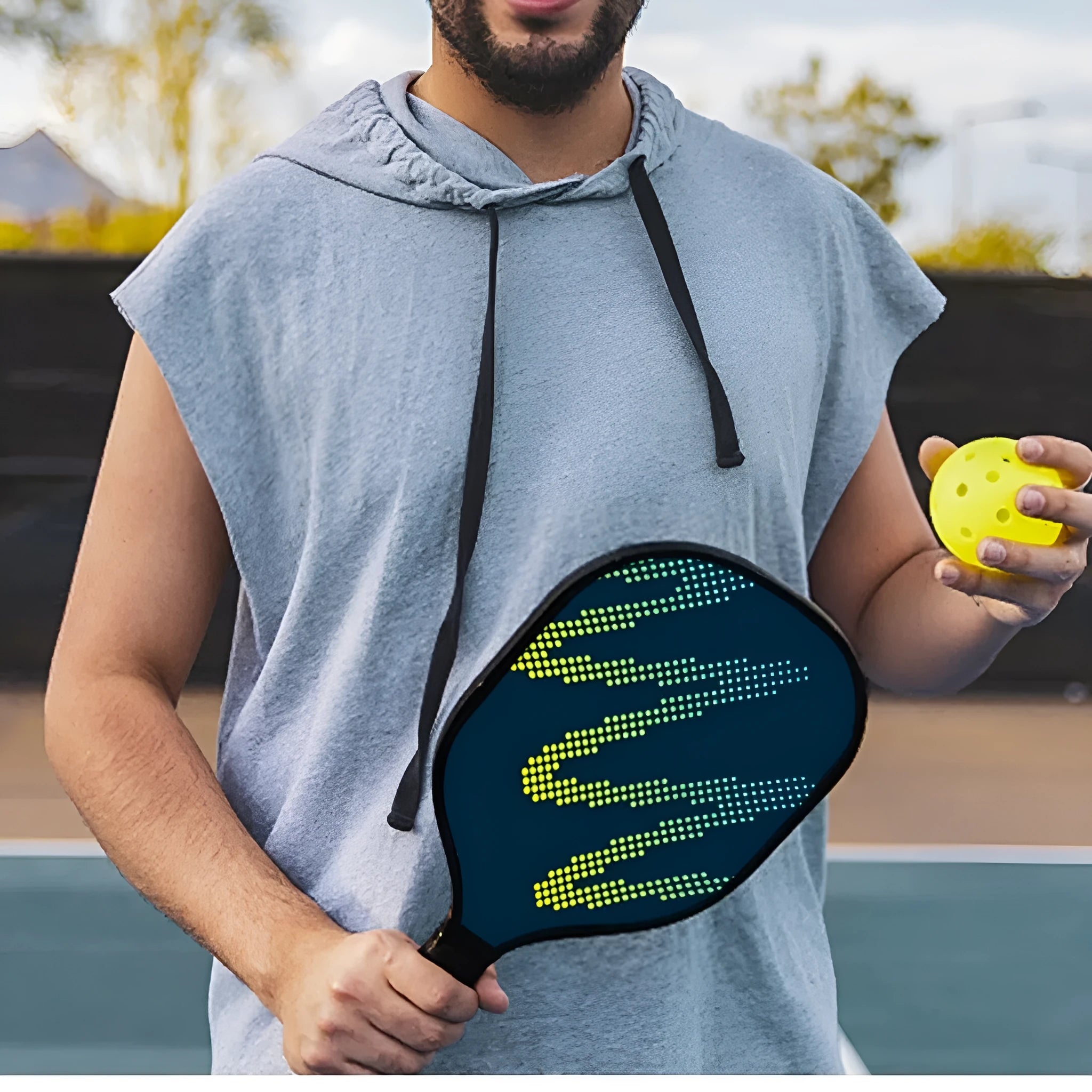 High-density fibreglass table tennis racket for outdoor sports with CZXPK00561 specification