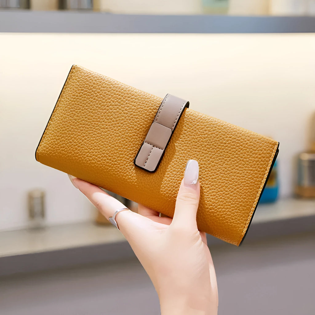 Women's large capacity PU leather handbag in five colour options with polyester lining