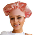 Wide-brimmed knitted tie dye polyester headscarf for women with high elastic fit, flat top, and sunshade function
