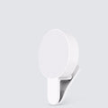 Compact white selfie fill light for mobile phones with three-level dimming switch and USB charging port.