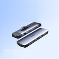 USB C docking station expansion hub with 9cm cable, showing 5-in-1 and 9-in-1 port configuration options.