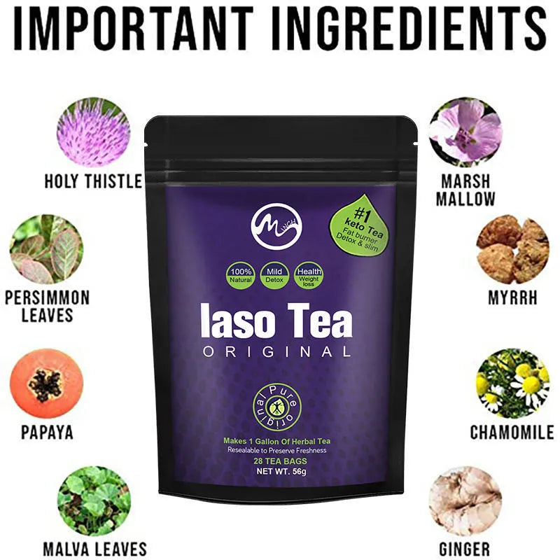 Single sachet of instant slimming tea with sugar-free cold soak formulation