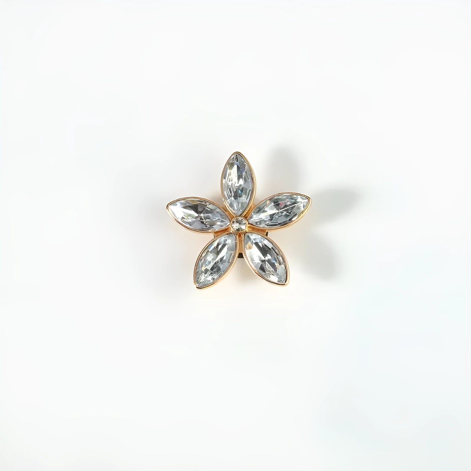 Elegant Petal Alloy Earrings Style1, floral-shaped metal stud earrings for women