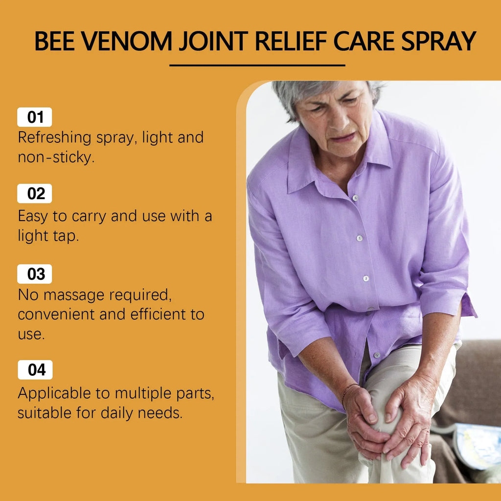 20ml bottle of nourishing body care spray with menthol and bee venom