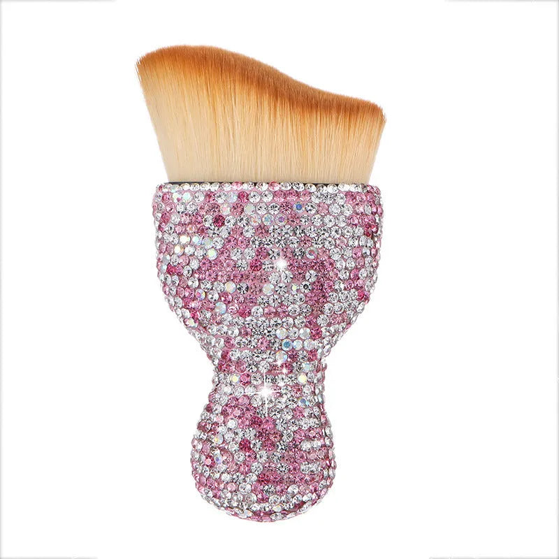 Compact white PVC soft-bristle brush for cleaning car dashboard vents and interior dust.