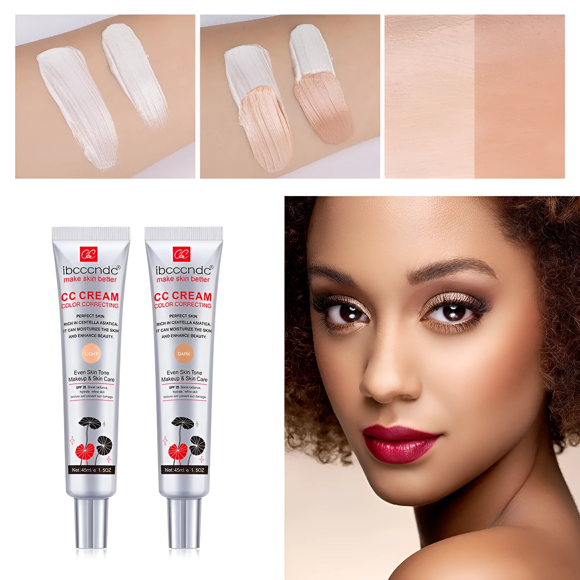 Erborian Centella Asiatica CC Cream makeup primer tube for colour correction and buildable coverage.