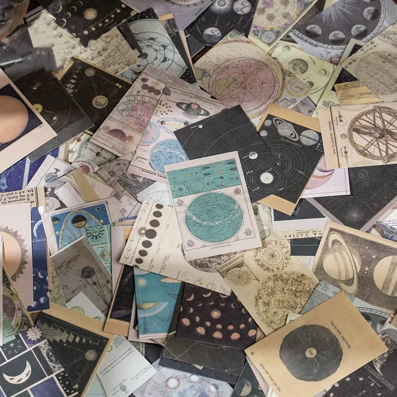 Box containing 320 retro style stickers in 4cm by 6cm size with Secret Land design.