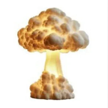 Atomic bomb explosion mushroom cloud shaped modern art table lamp with USB cable.