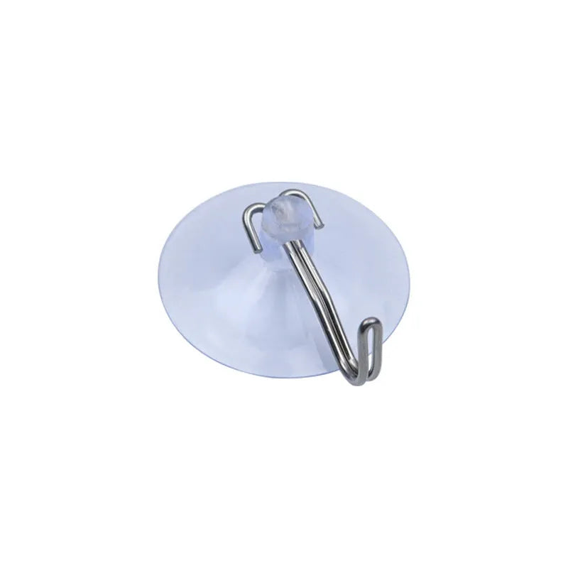 PVC suction disc with hook on glass surface, diameter 2-6cm, modern simple design, key ring variant included