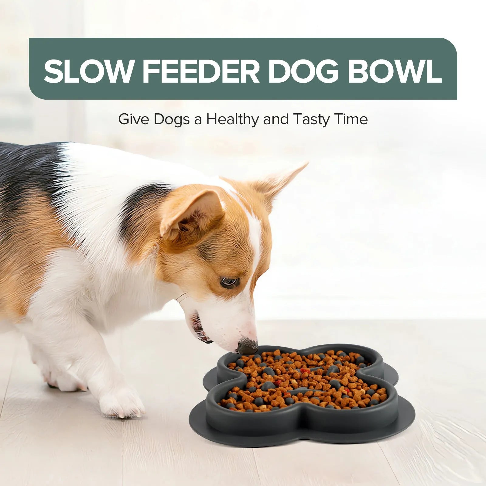 Silicone pet licking pad with textured surface and non-slip base for slow feeding