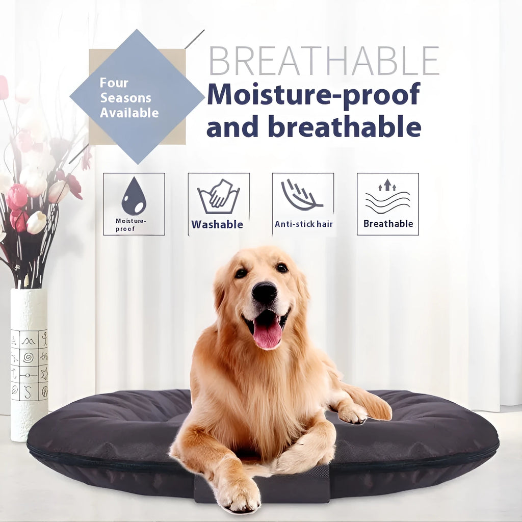 Small removable and washable dog mattress with Oxford cloth cover.