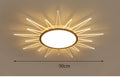 Modern round aluminium LED ceiling lamp with remote control dimming in multiple size options