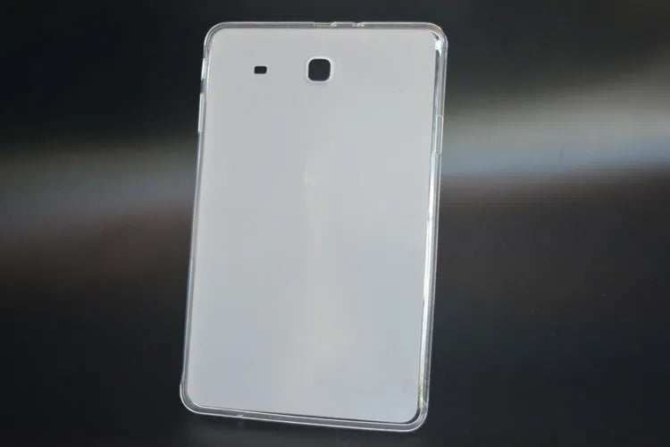 Clear transparent white ultra-thin silicone and TPU protective case for a tablet