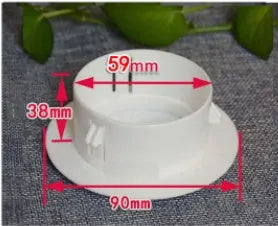 Plastic air conditioning hole cover kit with splits, plug caps, tuyeres, and sealing glue.