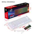 V200 mechanical feeling membrane gaming keyboard compact 68 keys black colour wired USB