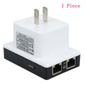 300Mbps WiFi repeater with dual network ports, compact white device