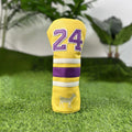 Set of four PU golf club head sleeves in a chosen colour for UT, 3/5, 1, and square putter.