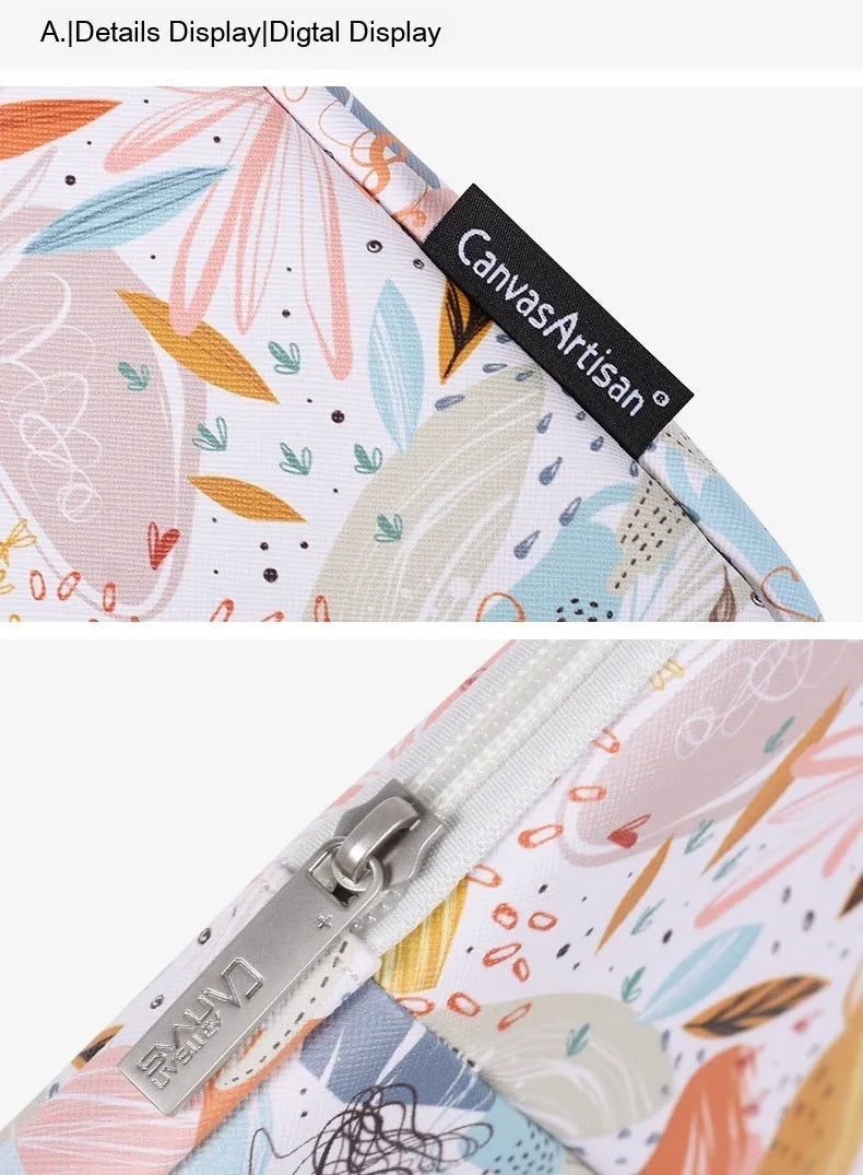 White waterproof 14-inch laptop inner bag made from PU leather with anti-seismic protection