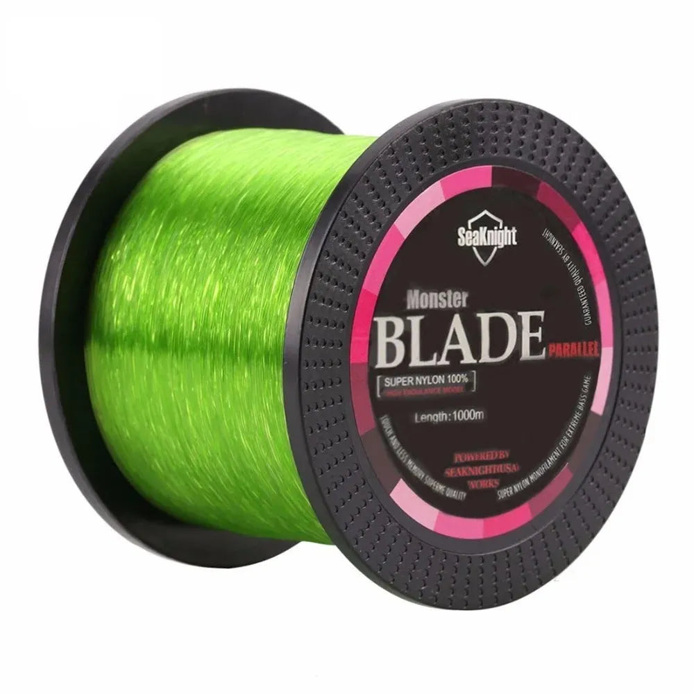 Seaknight1000 M nylon fishing line spool in selected colour and diameter for mainline or sub-line use.