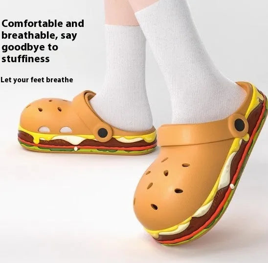 Women's EVA sandals with thick 3-4cm sole, hollow out design, and baotou toe cap in various colours