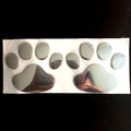 Pair hand-shaped brush footprint car bumper sticker in PVC material measuring 7cm