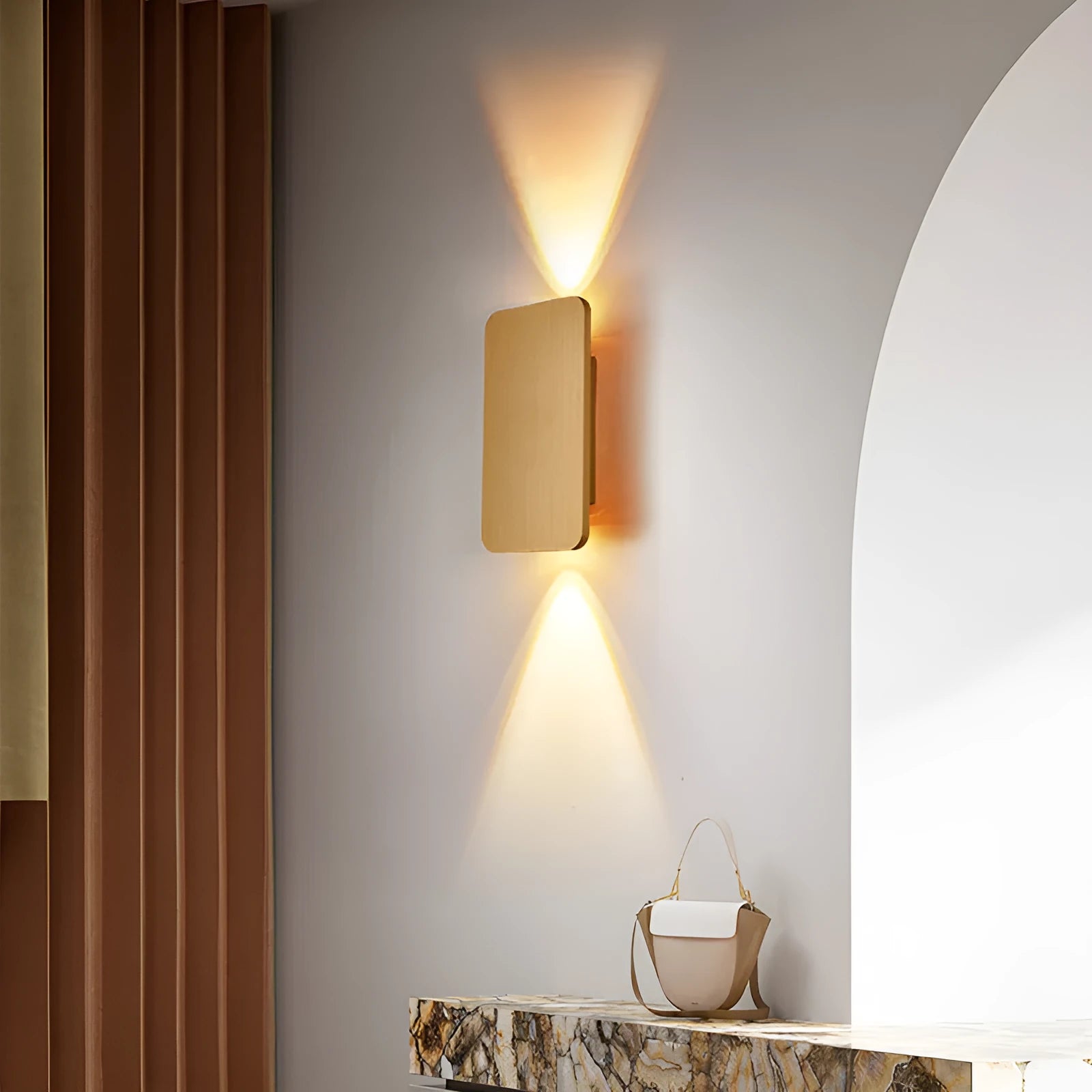 Minimalist Nordic style wall lamp with LED light source in modern design
