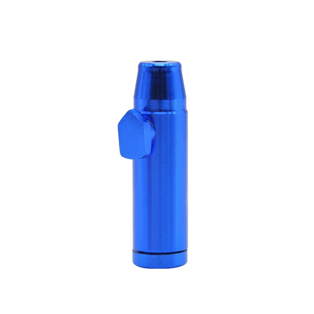 Aluminium alloy cigarette holder with flat head design measuring 53mm height in seven colour options