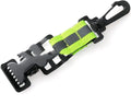 Fluorescent green safety gloves clip with metal buckle for industrial glove attachment