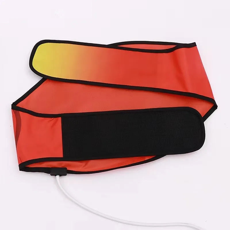 Waist support sauna massage belt for hot compress and fat reduction.