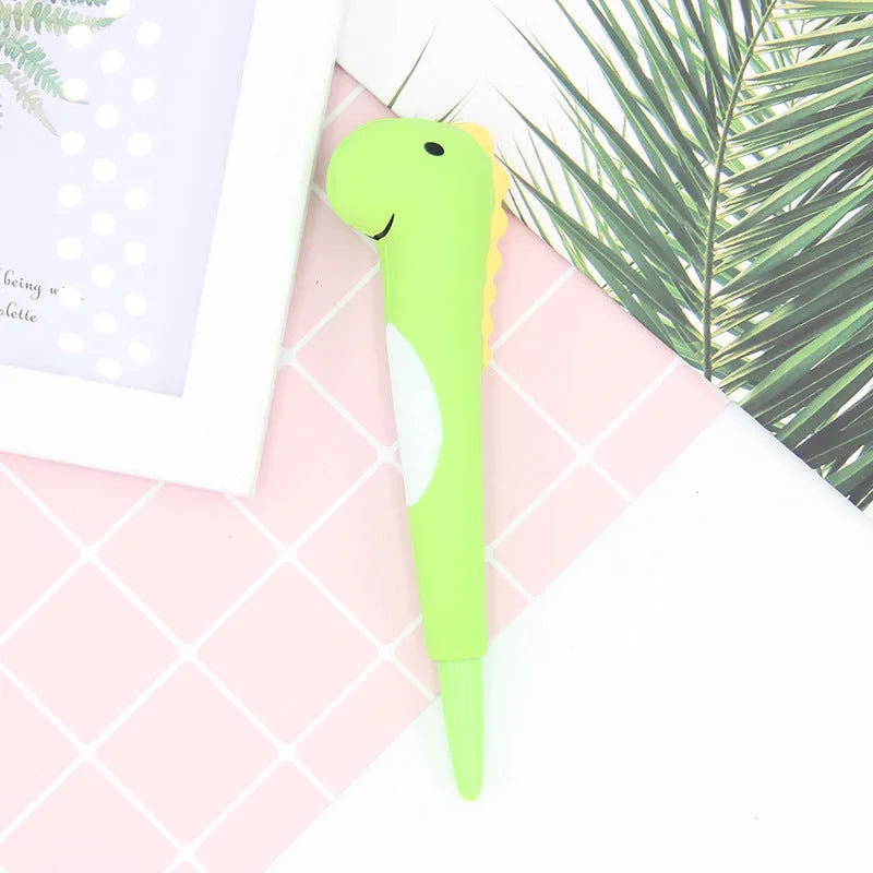 Cartoon-themed soft vent pen with 0.5mm gel tip compatible with iPhone models
