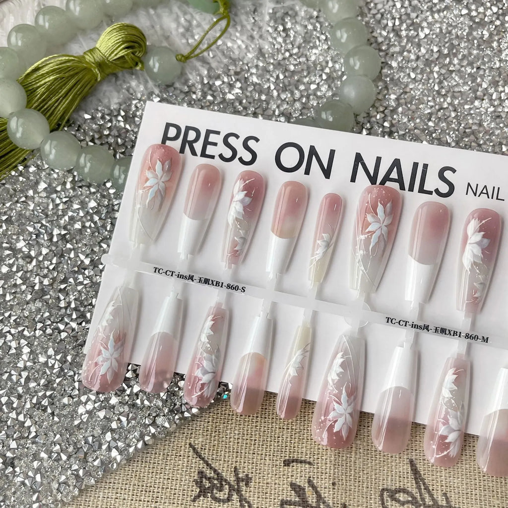 Sweet cool ancient style nail stickers set of 40 pieces with retro national-style prefabricated armour design for ladies