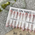 Sweet cool ancient style nail stickers set of 40 pieces with retro national-style prefabricated armour design for ladies