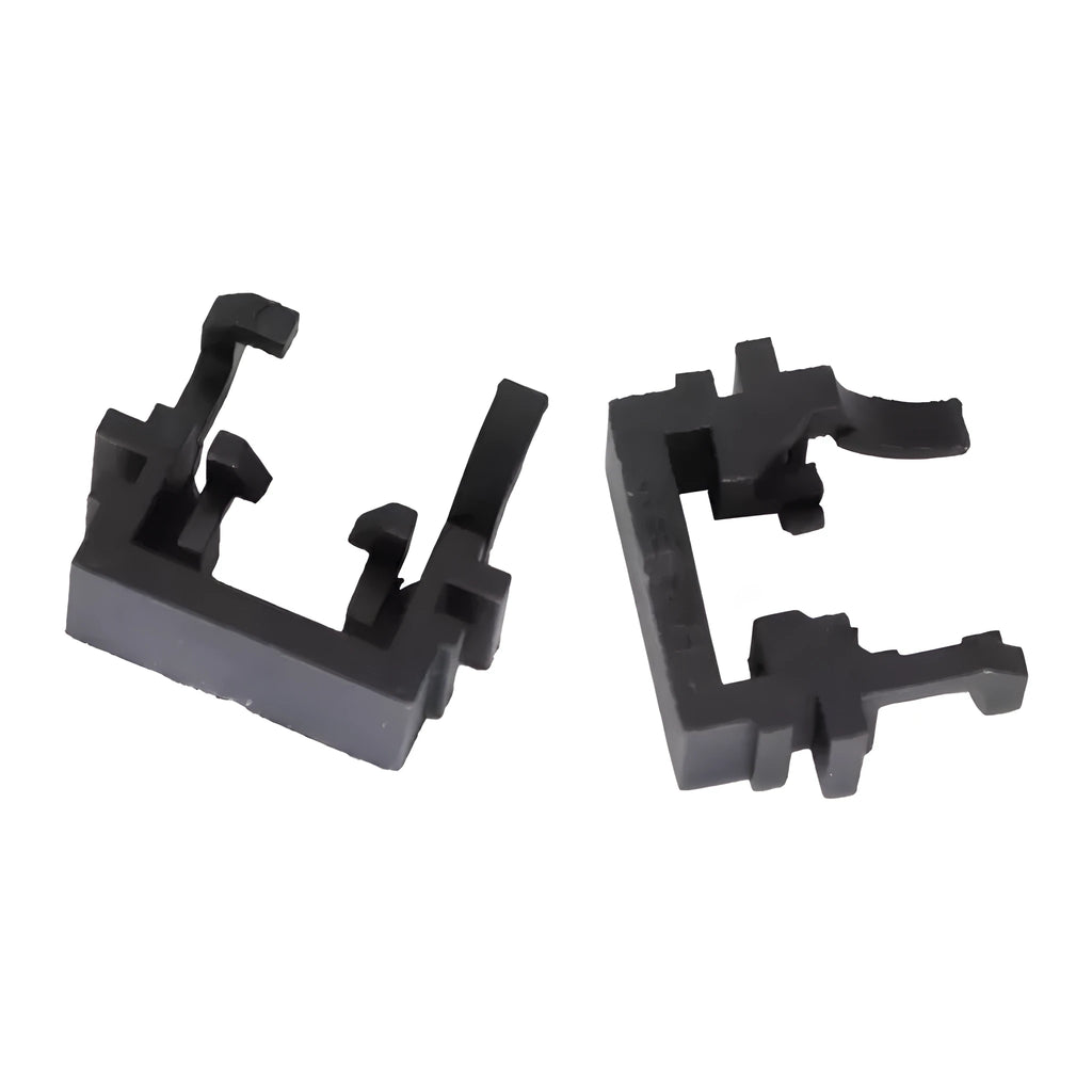 Black plastic Ford LED headlight adapter for H1 halogen bulb conversion