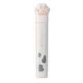 Cat paw mini folding scissors in pink, white, black and blue colours showing compact 8.7 cm size