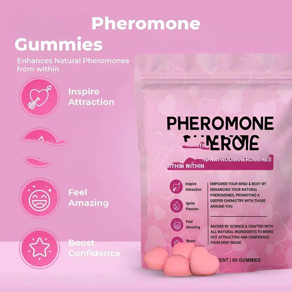 60 edible pheromone gummy tablets for pantry moth and fly control in household settings