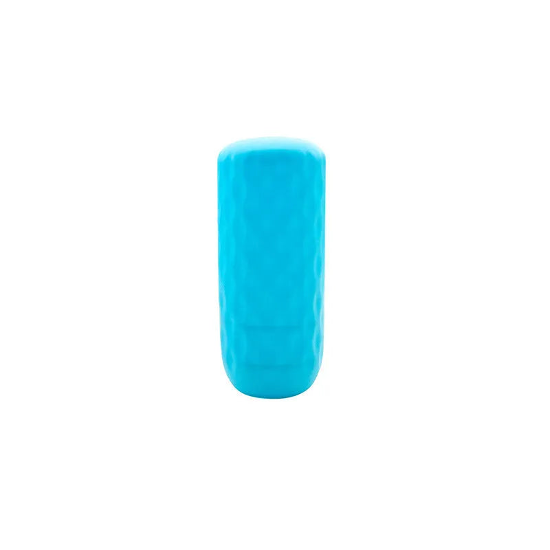 Silicone protective case for travel storage bottle in sky blue colour, leak-proof sleeve for sub-bottles