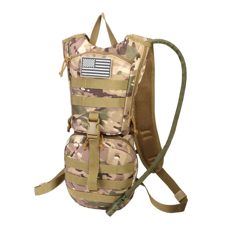 Tactical camouflage cycling backpack with large capacity for outdoor sports