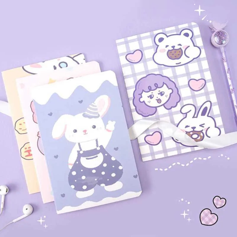 Cartoon-themed A5 notebook with 30 sheets, showing one of eight design options.