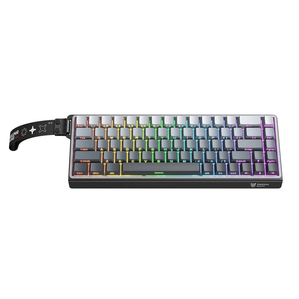 ONIKUMA G69 wired mechanical magnetic axis gaming keyboard, 87-key, black, RGB backlight, ABS body