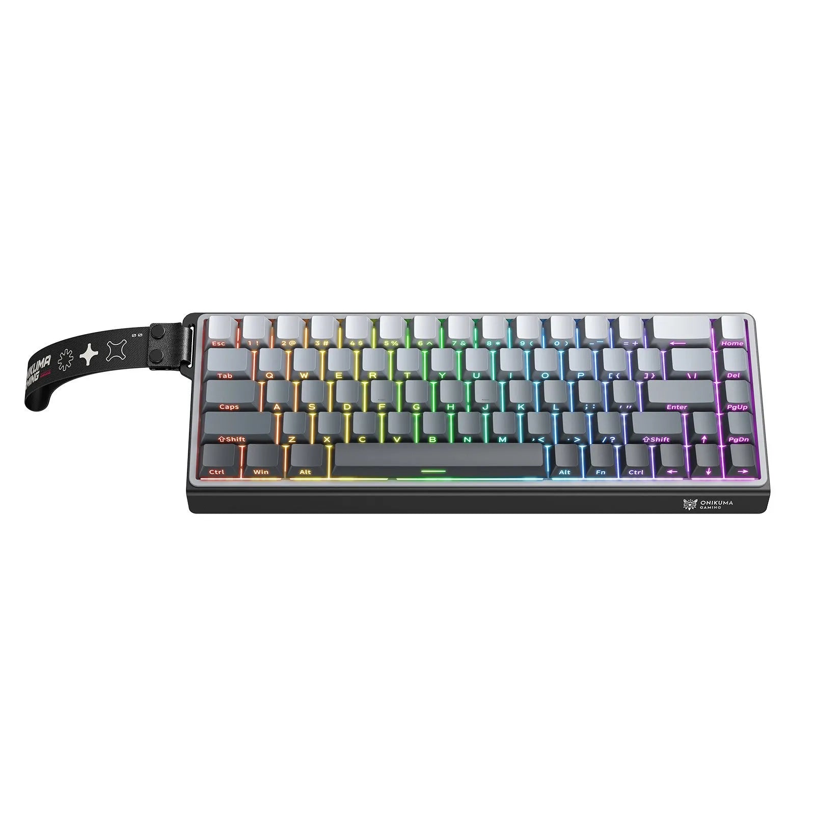 ONIKUMA G69 wired mechanical magnetic axis gaming keyboard, 87-key, black, RGB backlight, ABS body