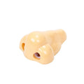 Geometry plastic pencil sharpener with big nostril opening in flesh colour measuring 58x45x30mm