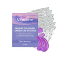 Pack of 12 collagen and hyaluronic acid moisturising eye masks for daily skincare.