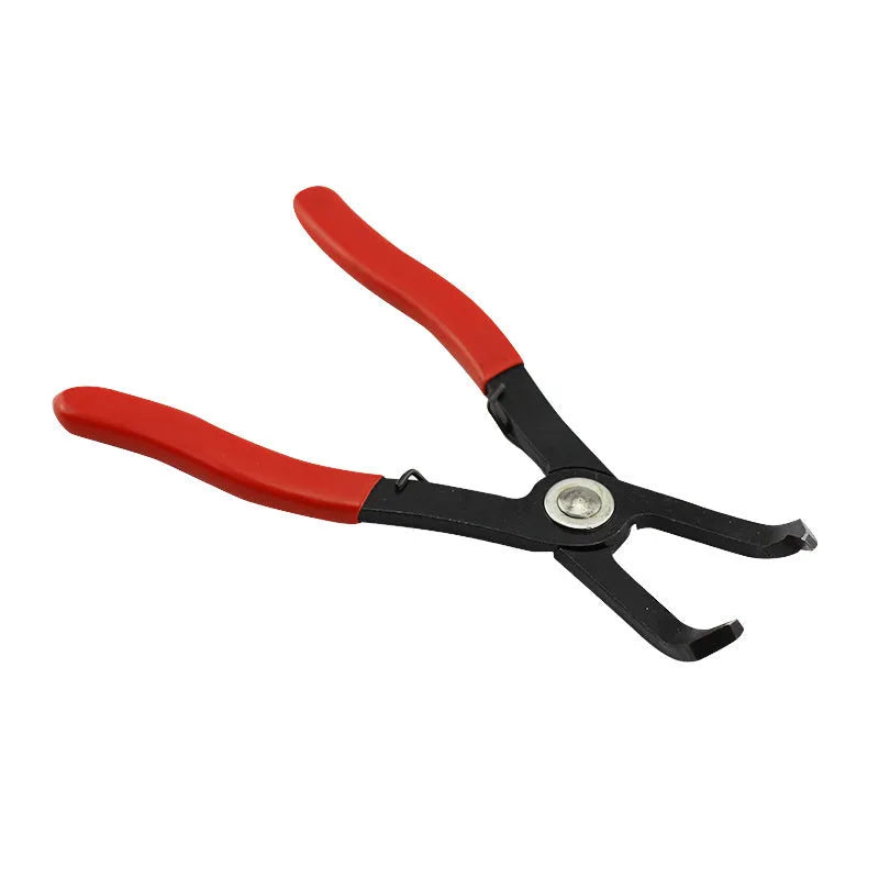 Red interior round nail removal pliers with 26mm opening for door panel and wire buckle extraction