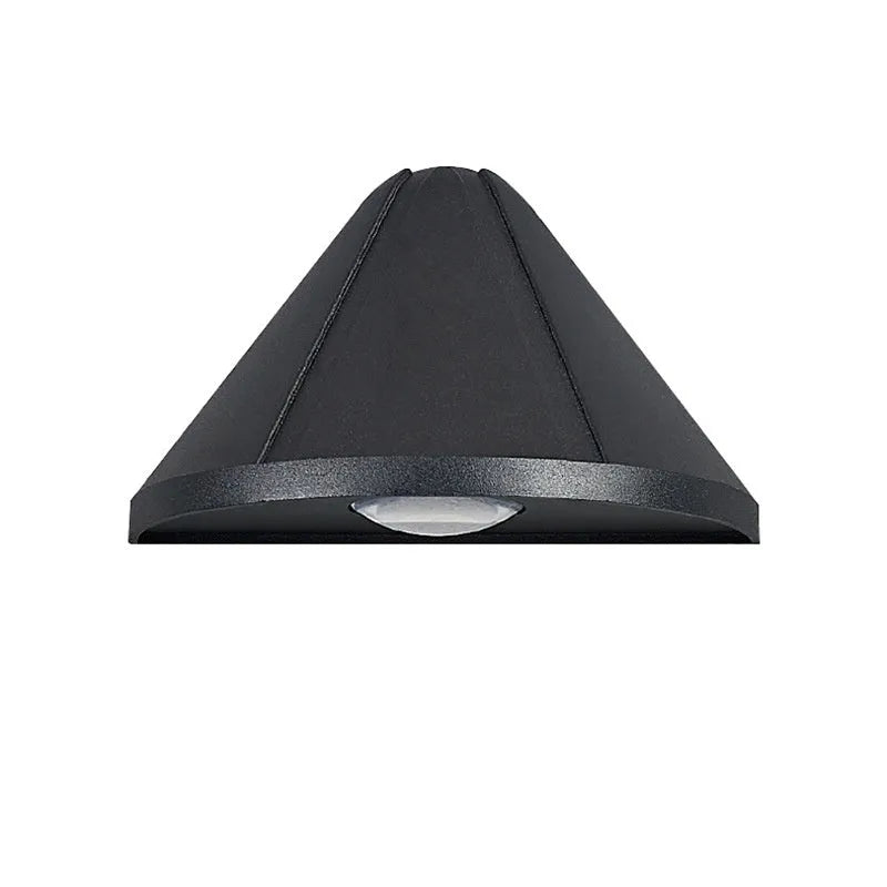 Black bird's nest design waterproof LED courtyard lamp with IP65 rating.