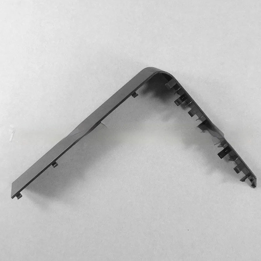 Black and white plastic hard drive cover for computer component organisation and protection