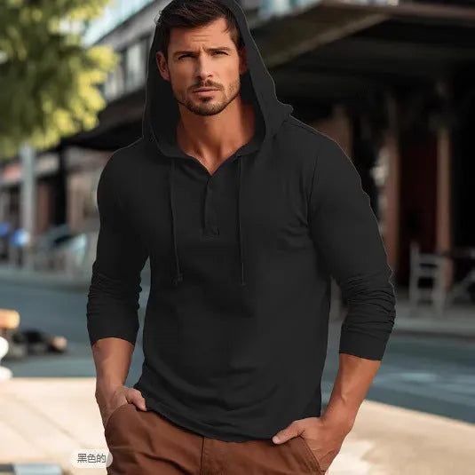 Casual cotton sports hoodie pullover top in apricot colour on a hanger
