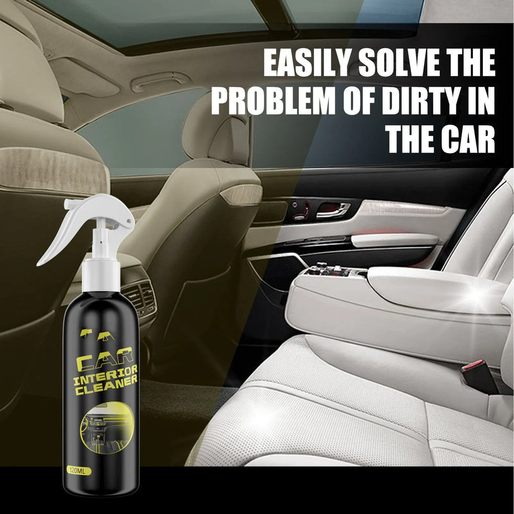 120ml car interior cleaner bottle for dashboard leather and plastic maintenance