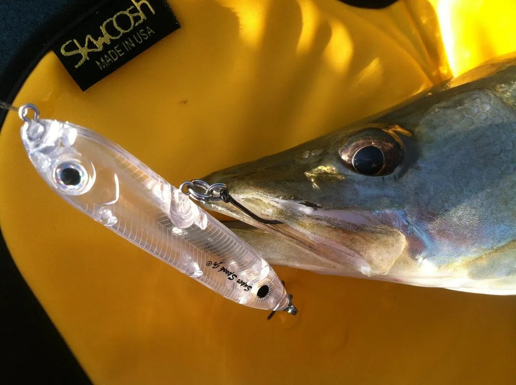 9.5cm transparent blank fishing lure body with 7mm eye slot for DIY bait making