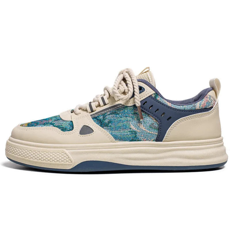 Canvas casual flat shoes in Milan green colour with round toe and flat heel design