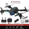 S138 black carbon fibre folding drone with dual cameras and obstacle avoidance sensors